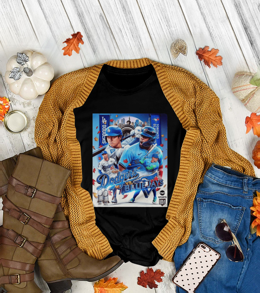 Los Angeles Dodgers vs Toronto Blue Jays 2023 MLB TNT Sports U Walk Off Cityscape Baseball Event T-Shirt
