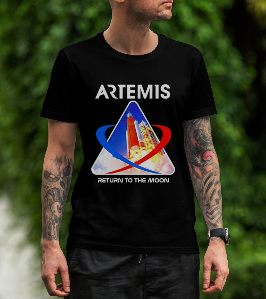 NASA Artemis Return To The Moon Enthusiast Launch Exploration T-Shirt