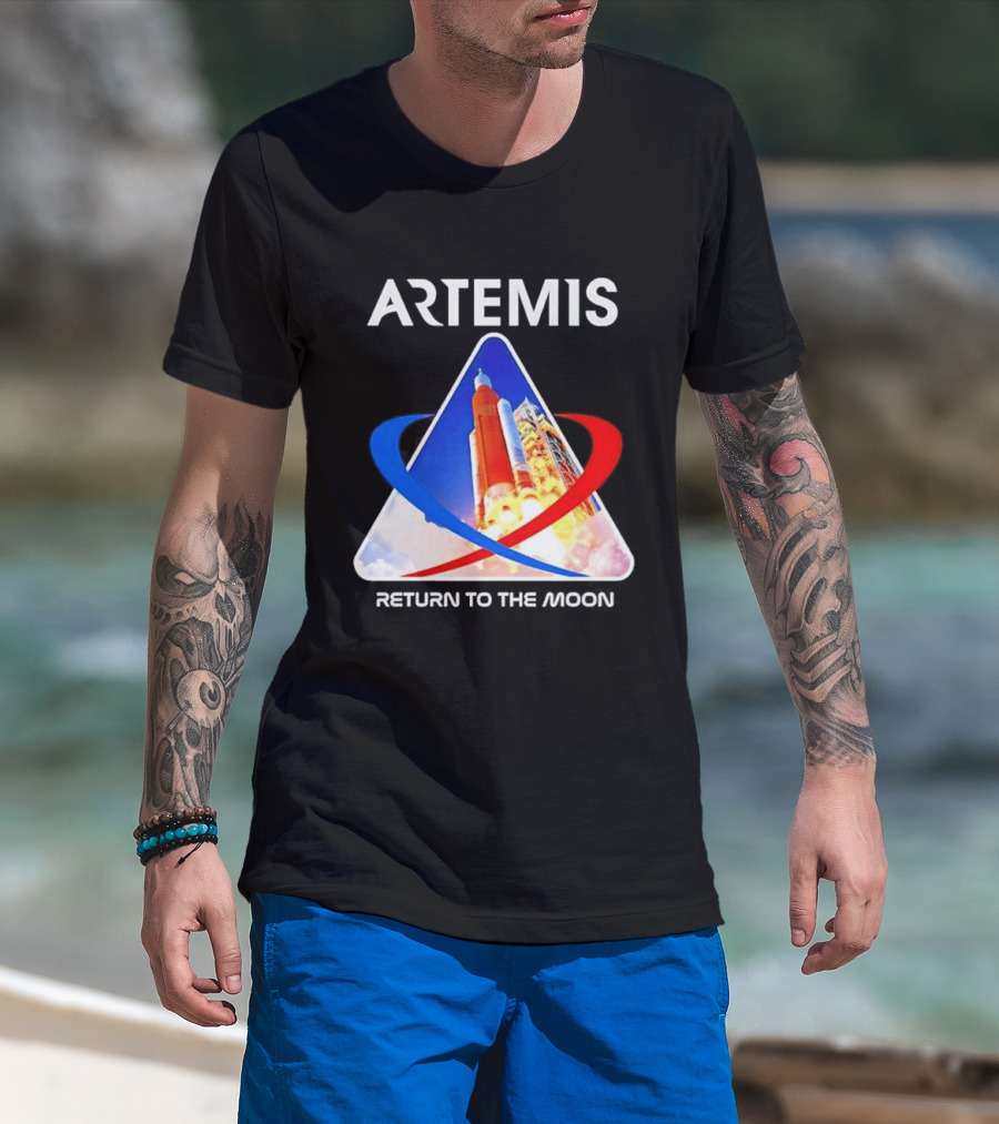 NASA Artemis Return To The Moon Enthusiast Launch Exploration T-Shirt