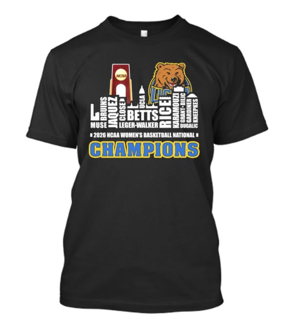 UCLA Bruins Skyline City Champions 2026 NCAA Women's Basketball National T-Shirt