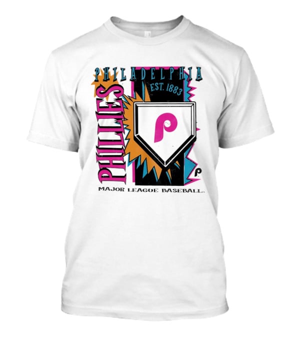 Philadelphia Phillies Major League Baseball Cooperstown Neon Field Est 1883 T-Shirt