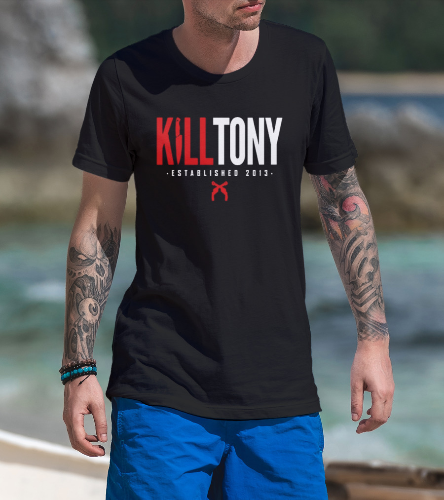 Kill Tony Established 2013 Knife Microphone T-Shirt