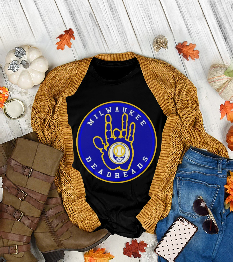 Milwaukee Deadheads Brew Crew Inspired Baseball T-Shirt