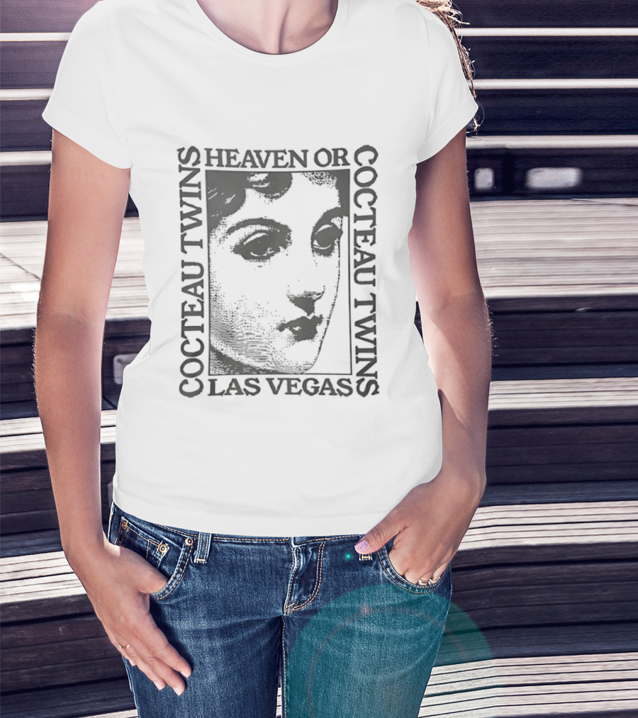 Cocteau Twins Heaven Or Las Vegas Album Cover Art Face T-Shirt