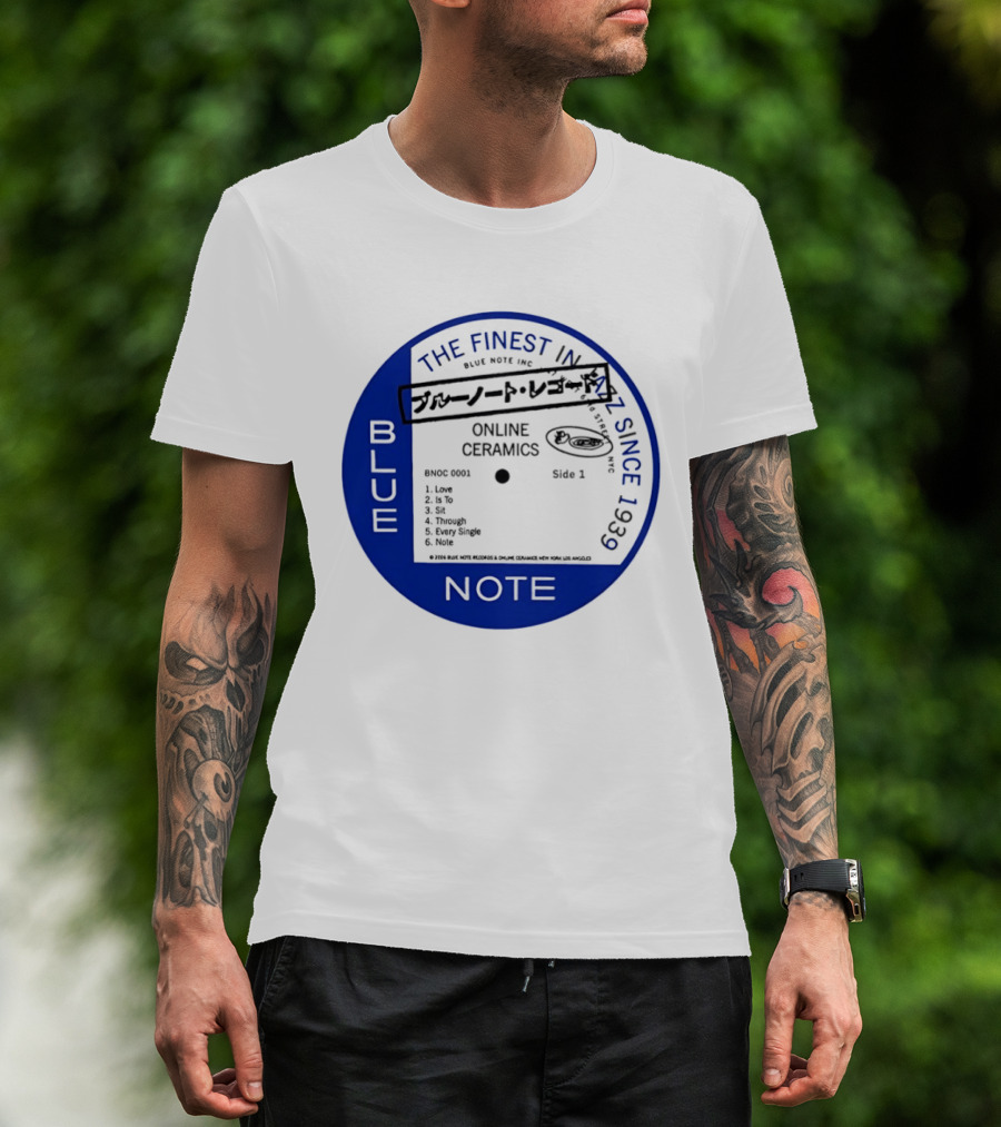 Online Ceramics Blue Note Jazz Collection 1939 Vintage Record T-Shirt