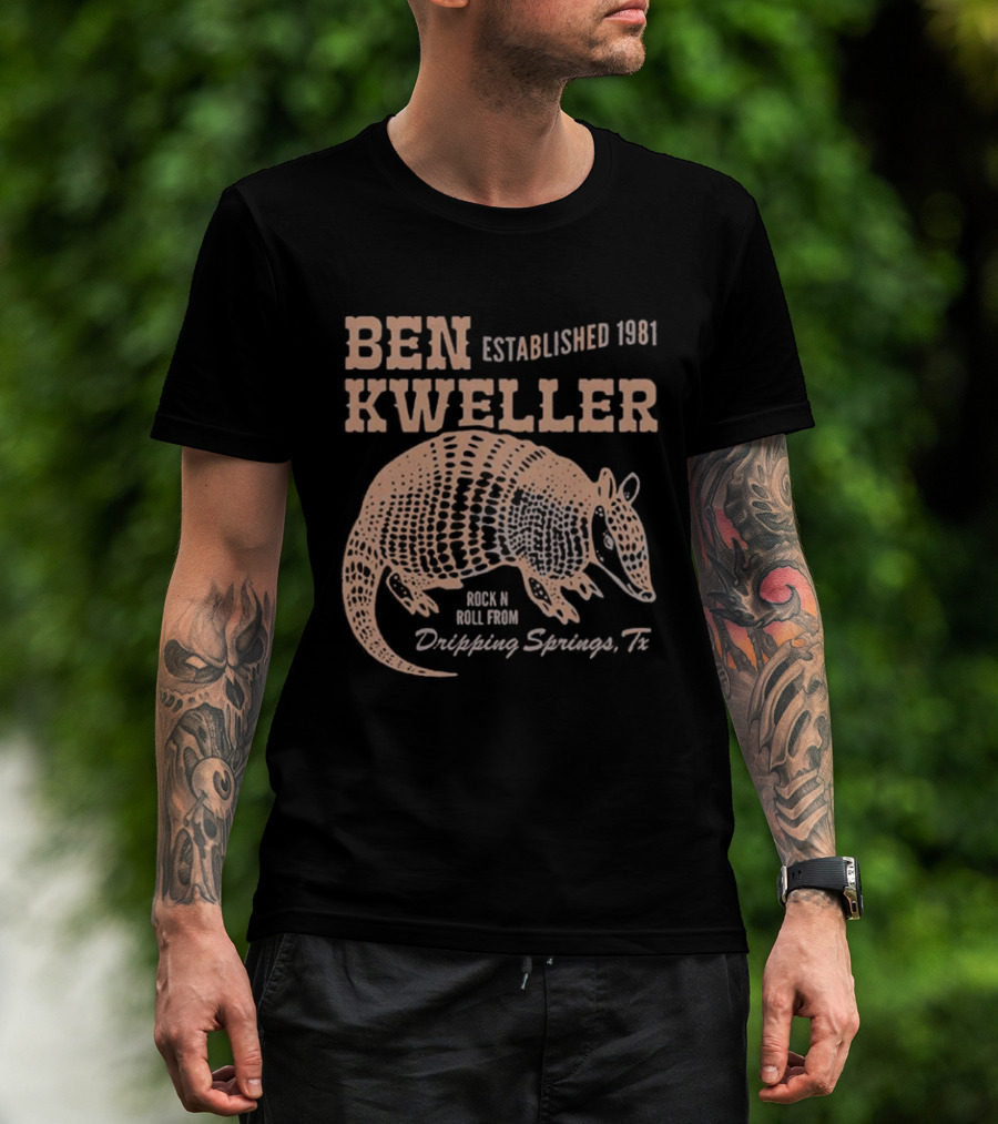 Ben Kweller Established 1981 Rock And Roll From Dripping Springs TX Armadillo 2026 T-Shirt
