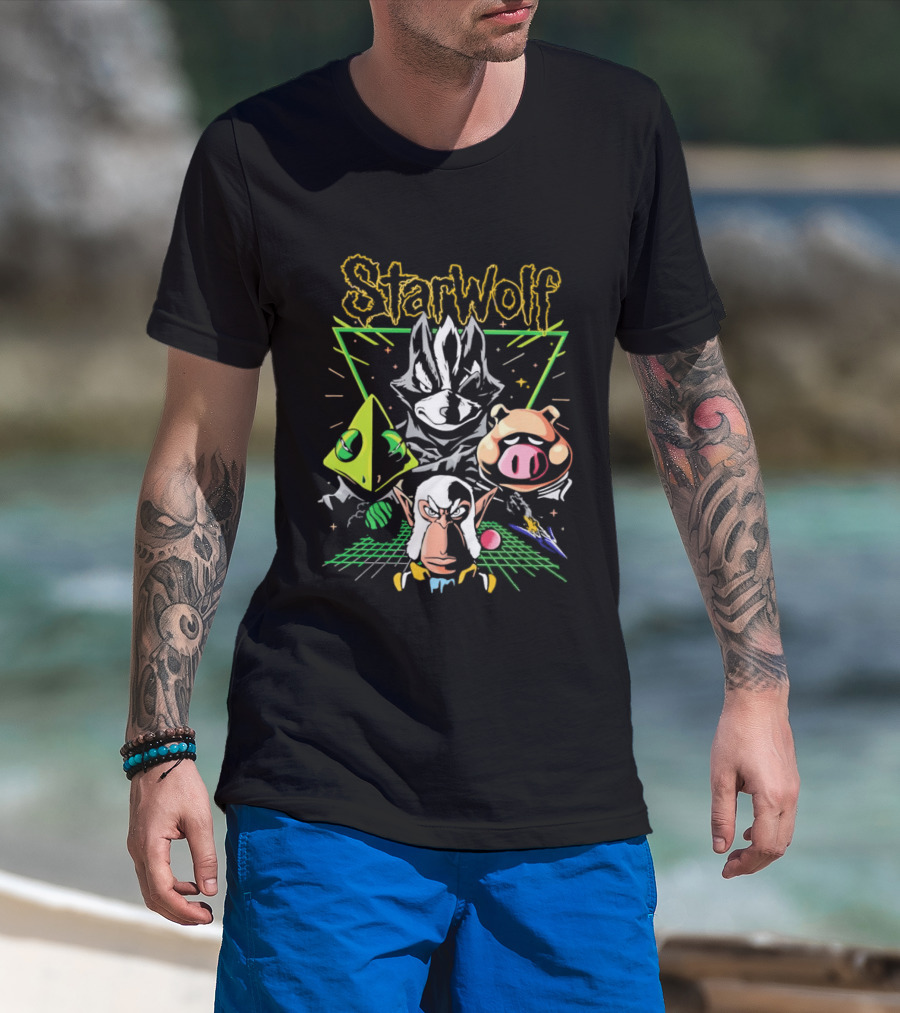 StarWolf Character Collection Wolf And Fox T-Shirt
