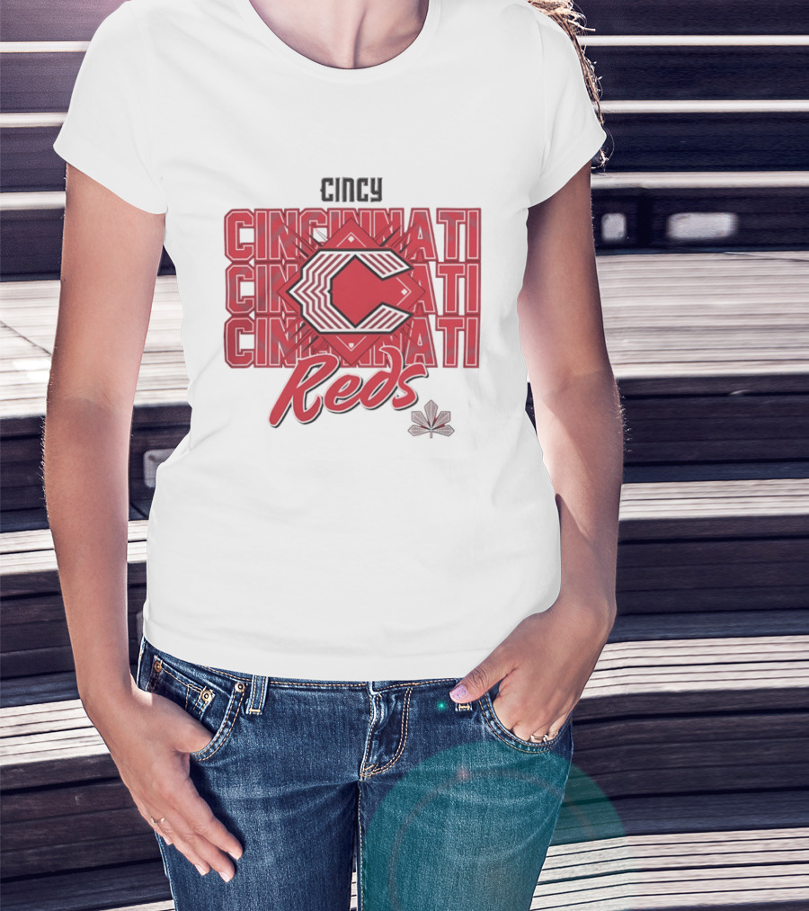 Cincinnati Reds Cincy 2026 City Connect Modern Layered T-Shirt