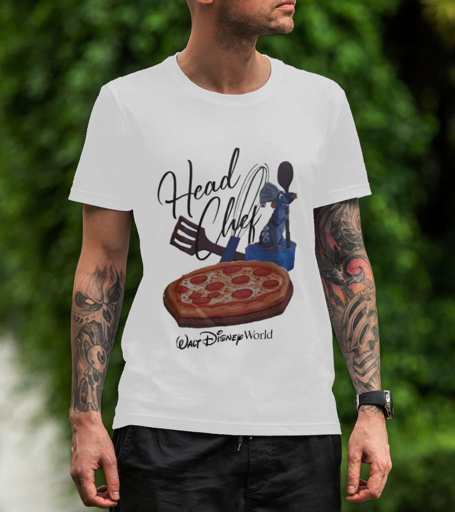 Head Chef Ratatouille Pizza Walt Disney World T-Shirt
