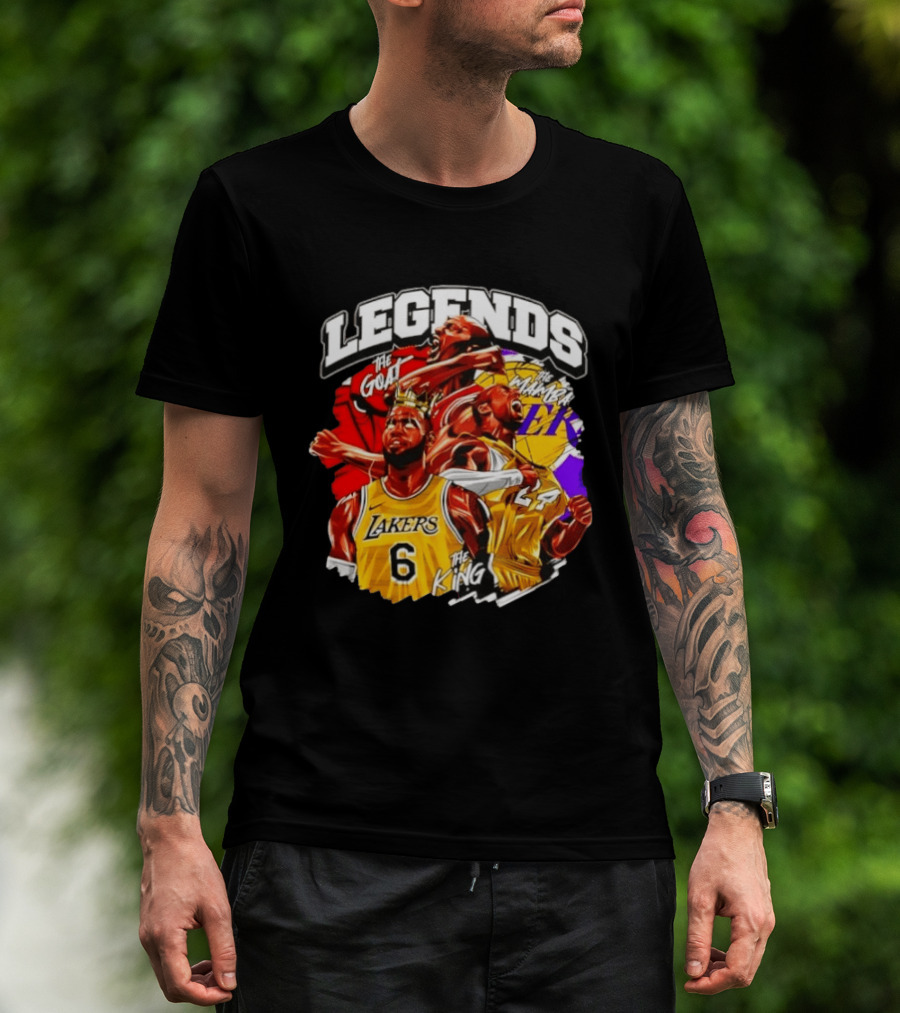 Legends The Goat Mamba King Lakers 24 6 T-Shirt