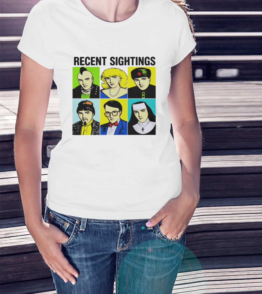 Recent Sightings Pop Art Icon Portraits T-Shirt