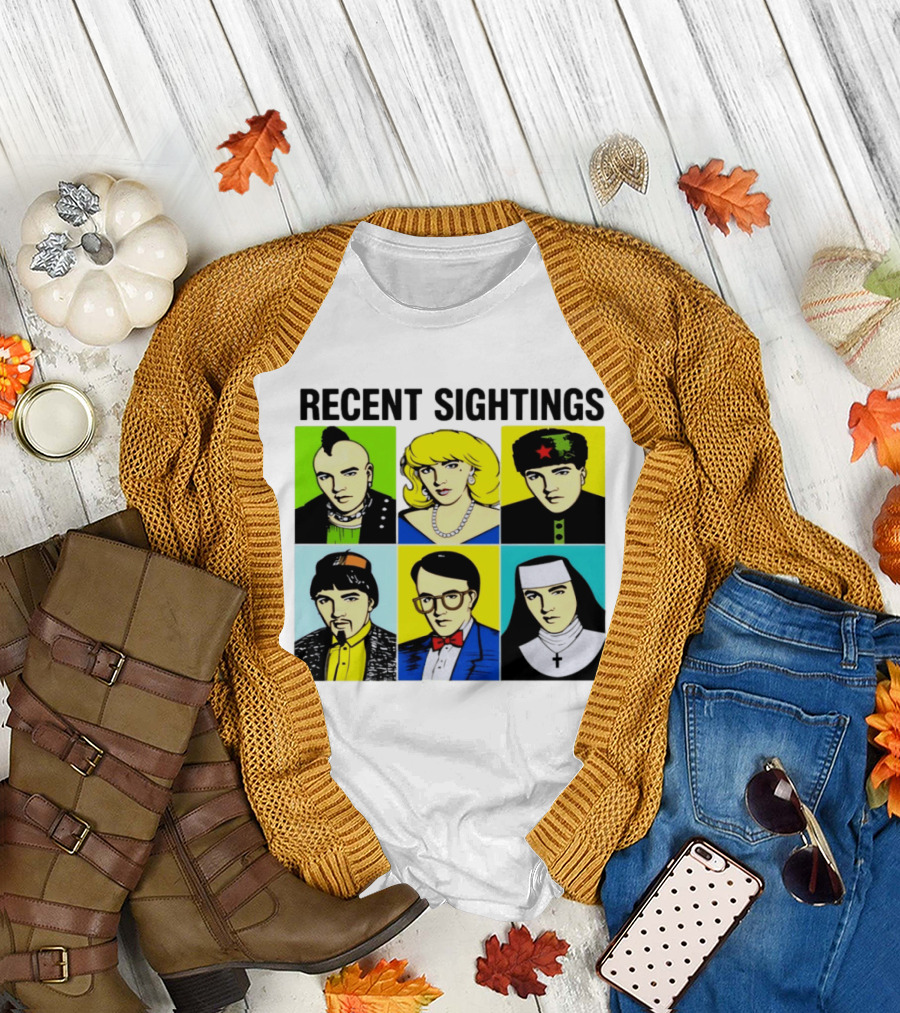 Recent Sightings Pop Art Icon Portraits T-Shirt