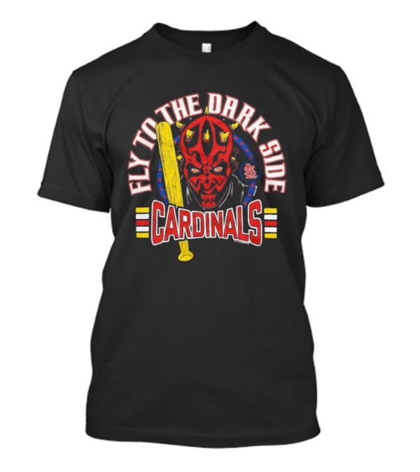 Star Wars X MLB St. Louis Cardinals Fly To The Dark Side Darth Maul T-Shirt