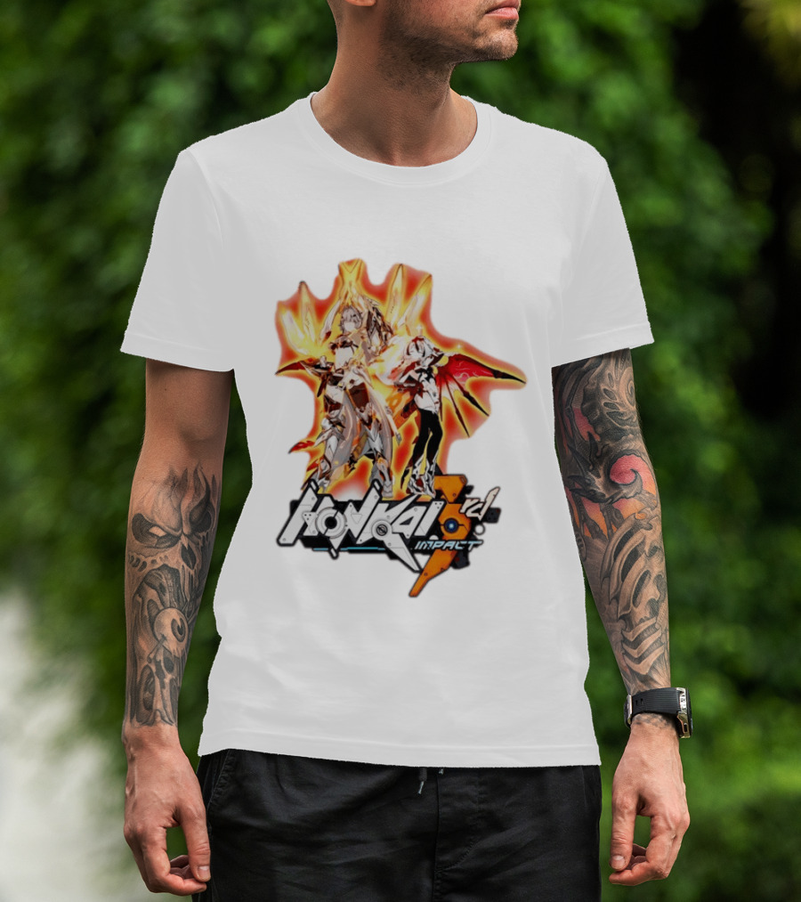 Honkai Impact 3rd HoYoverse Flame Armor Characters T-Shirt