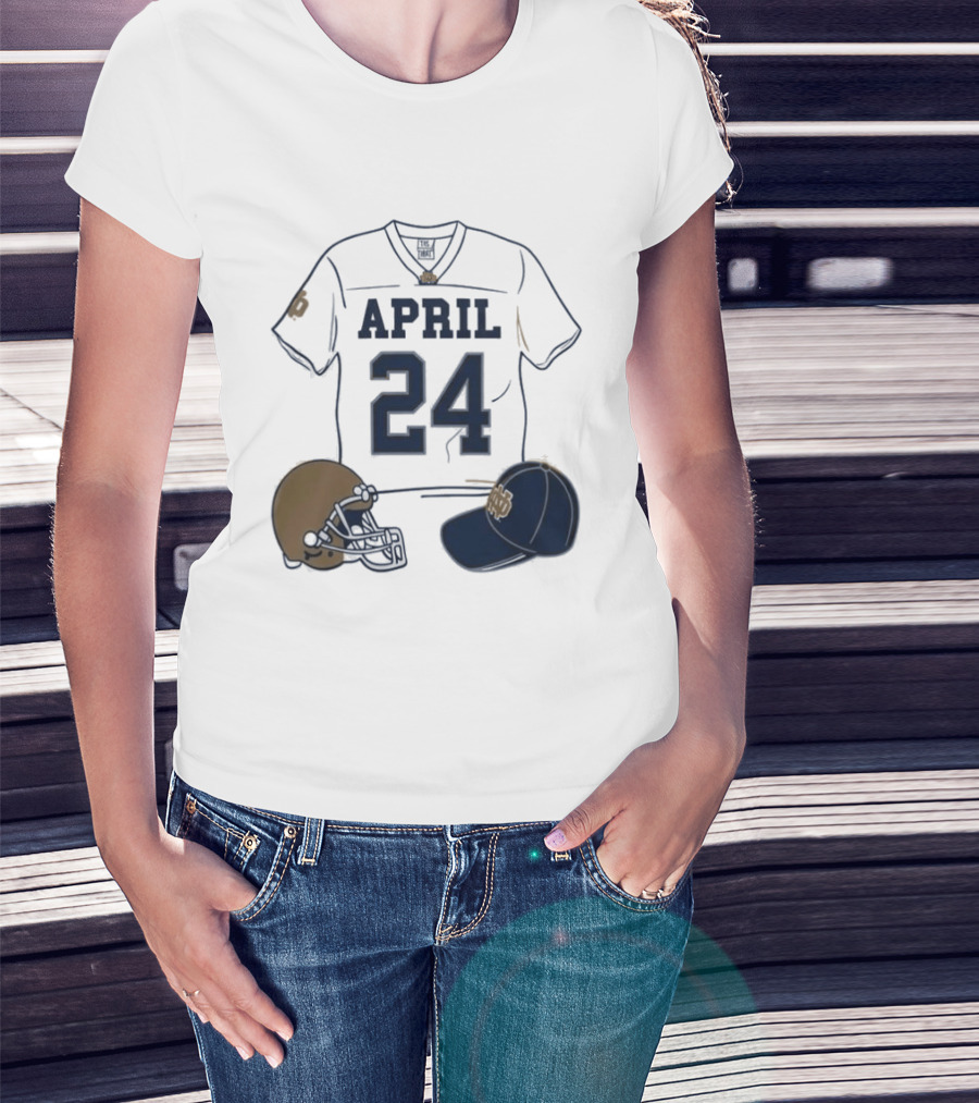 Notre Dame April 24 Football Jersey 2026 T-Shirt