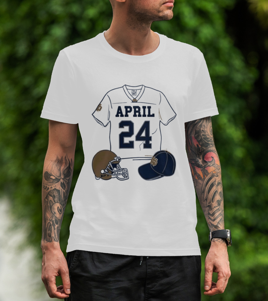 Notre Dame April 24 Football Jersey 2026 T-Shirt