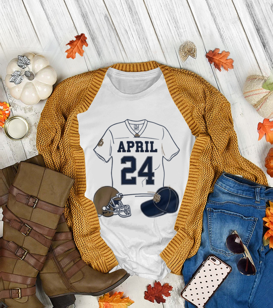 Notre Dame April 24 Football Jersey 2026 T-Shirt