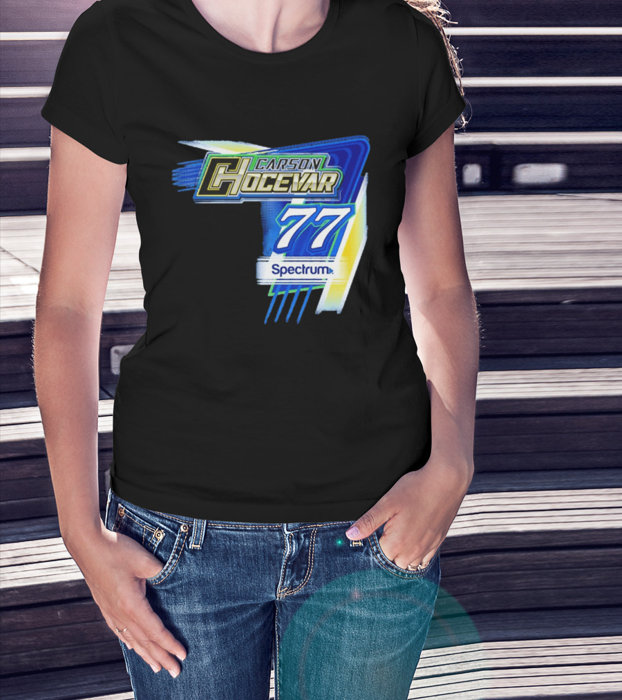 Carson Hocevar #77 Spectrum Racing Nascar T-Shirt