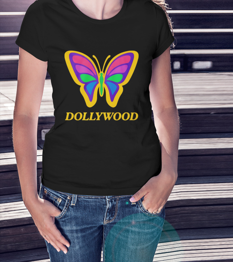 Dollywood 2026 Colorful Butterfly T-Shirt