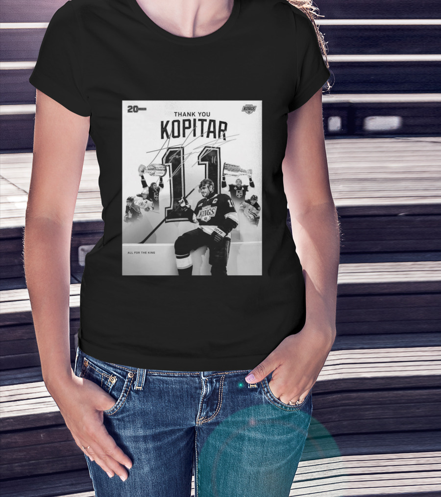 Thank You Kopitar 11 Los Angeles Kings All For The King 20 Seasons T-Shirt