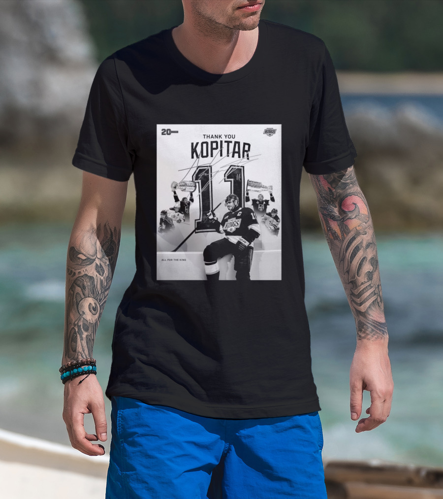 Thank You Kopitar 11 Los Angeles Kings All For The King 20 Seasons T-Shirt