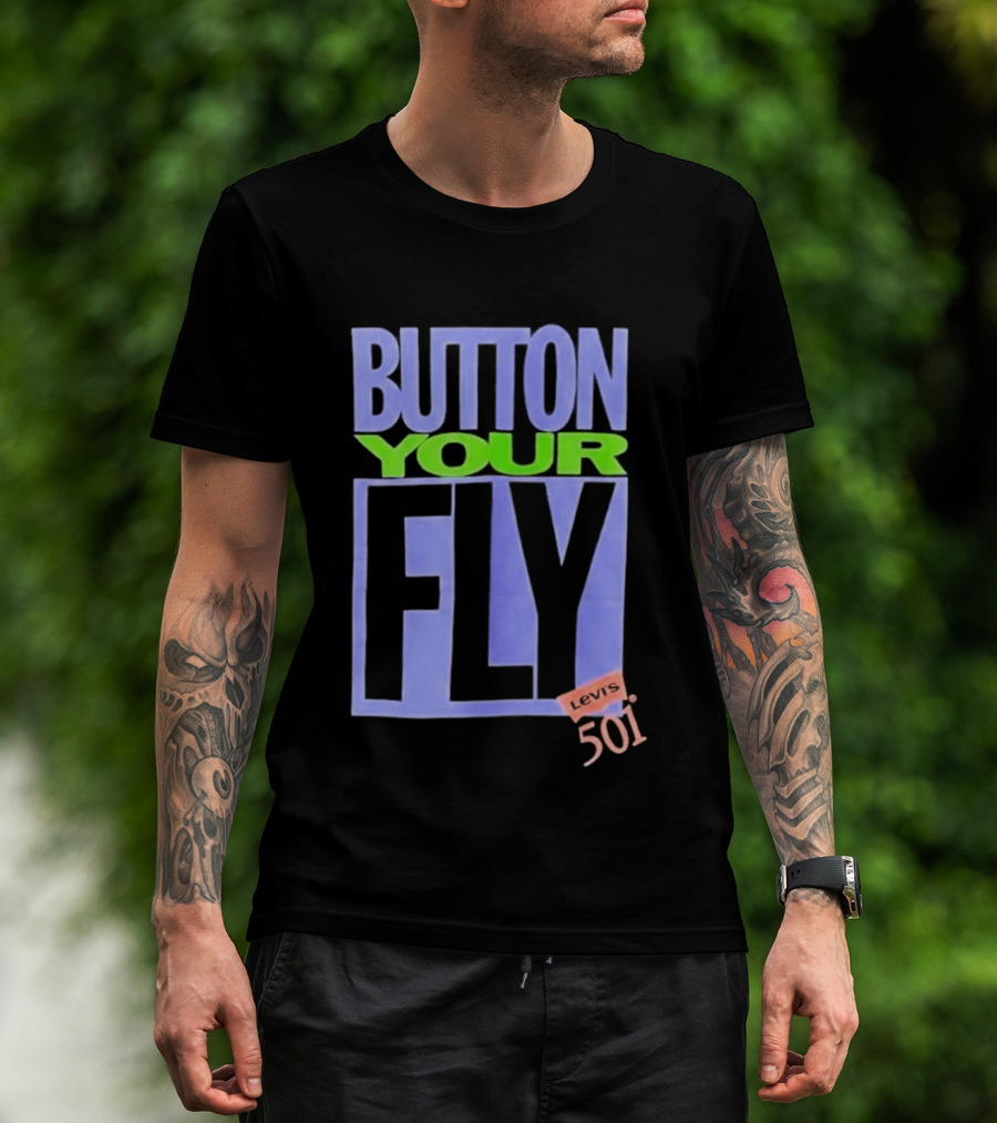 Button Your Fly Levi's 501 T-Shirt