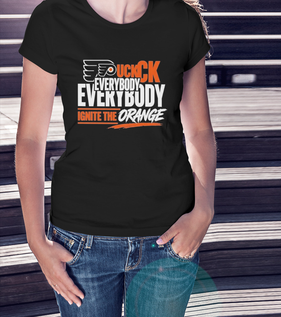 Philadelphia Flyers Puck Everybody Ignite The Orange T-Shirt