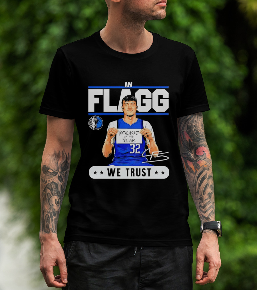 Cooper Flagg Dallas Mavericks Rookie In Flagg We Trust Basketball 32 T-Shirt