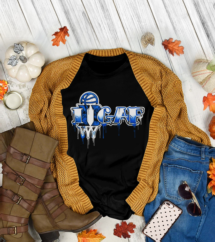 IDGAF Duke Basketball Graffiti Style Blue Devils T-Shirt