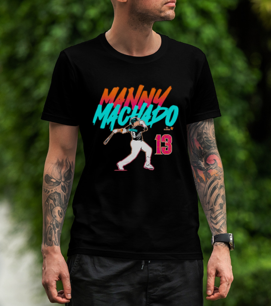 Manny Machado 13 Slugger Swing City Edition T-Shirt
