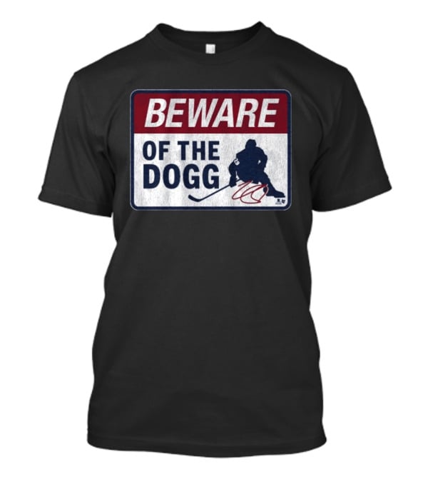 Beware Of The Dogg Hockey Silhouette Number 29 Nathan MacKinnon Signature T-Shirt