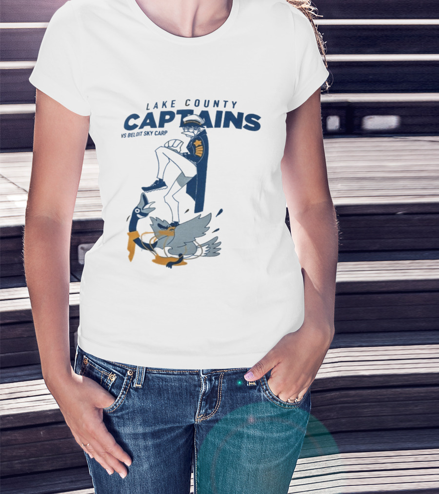 2026 Lake County Captains Vs Beloit Sky Carp Baseball Event T-Shirt