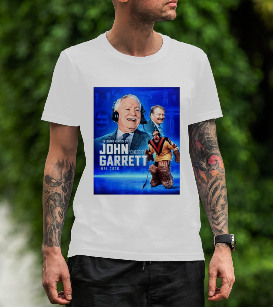 In Loving Memory Of John Garrett Cheech 1951 2026 Hockey T-Shirt