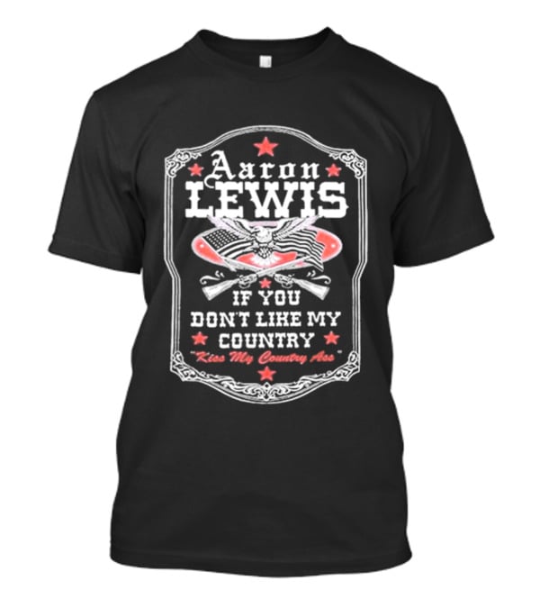 Aaron Lewis If You Don't Like My Country Leave Guitar Wings T-Shirt
