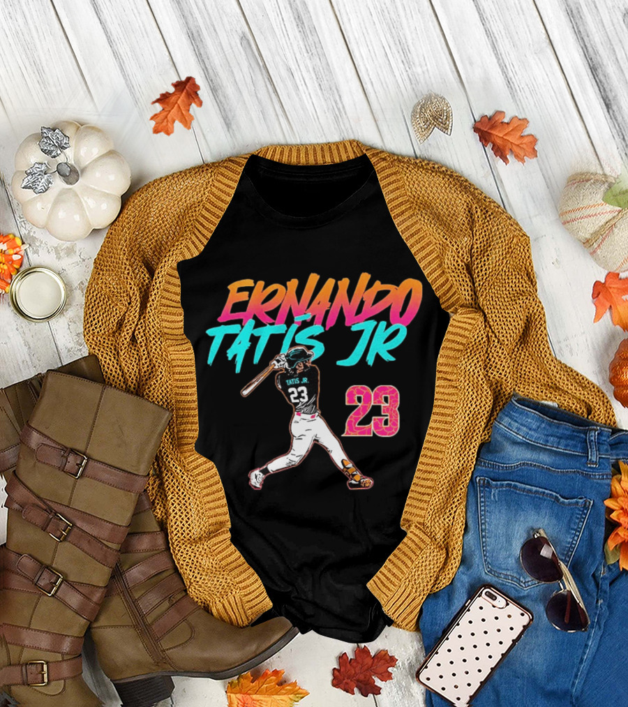Fernando Tatis Jr 23 San Diego Padres City Edition Swing T-Shirt