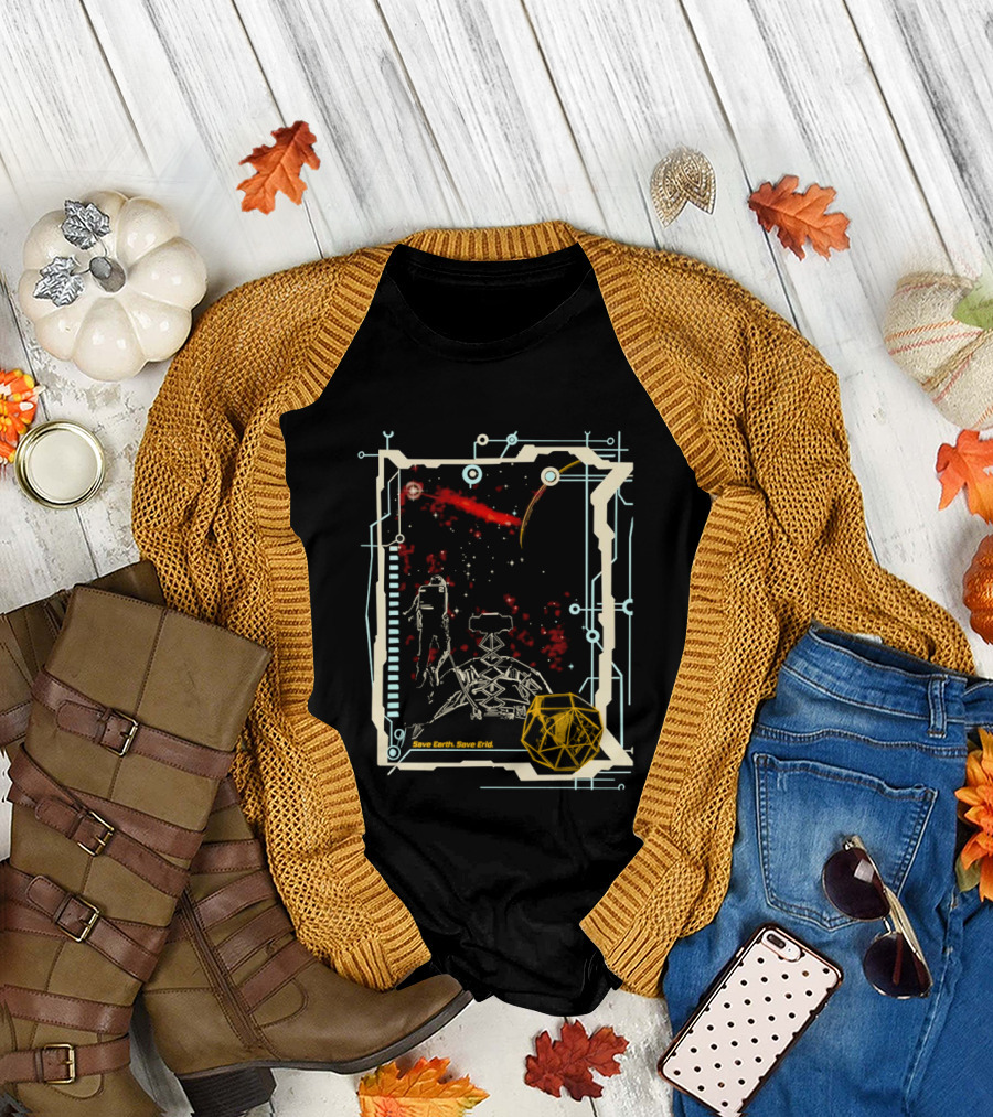 Project Hail Mary Rocky Grace Save Earth Save Erid Retro Sci Fi Circuitry T-Shirt