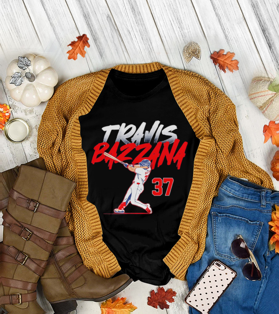 Travis Bazzana 37 Baseball Swing Cleveland Guardians Slugger T-Shirt