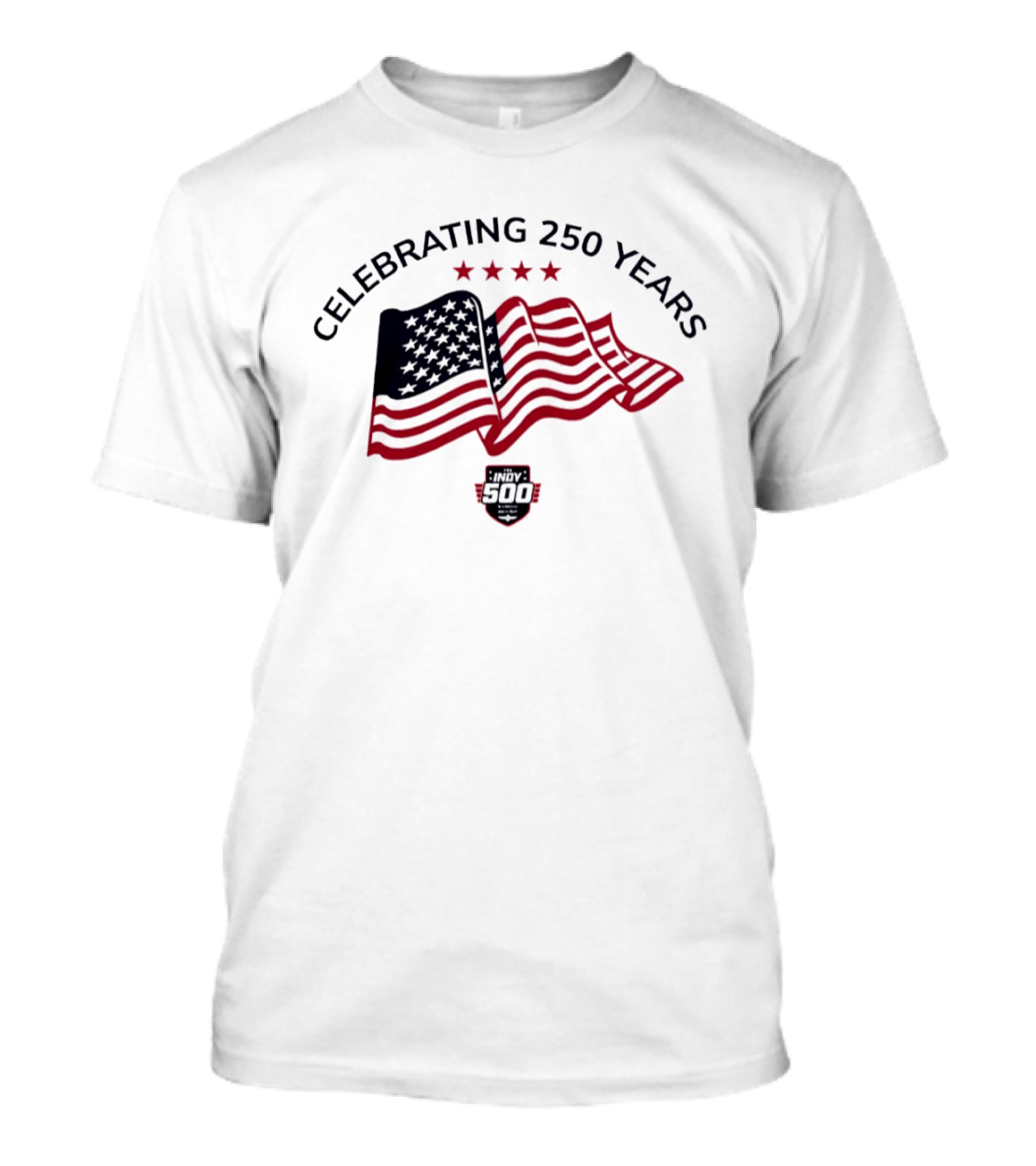 Celebrating 250 Years Indy 500 American Flag 2026 T-Shirt