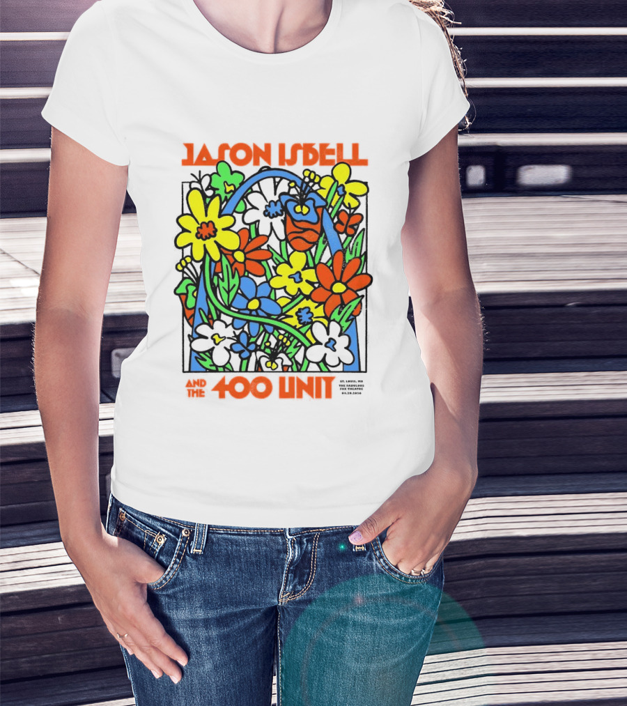 Jason Isbell The 400 Unit St. Louis Fabulous Fox Theatre April 29 2026 Flower Arch T-Shirt