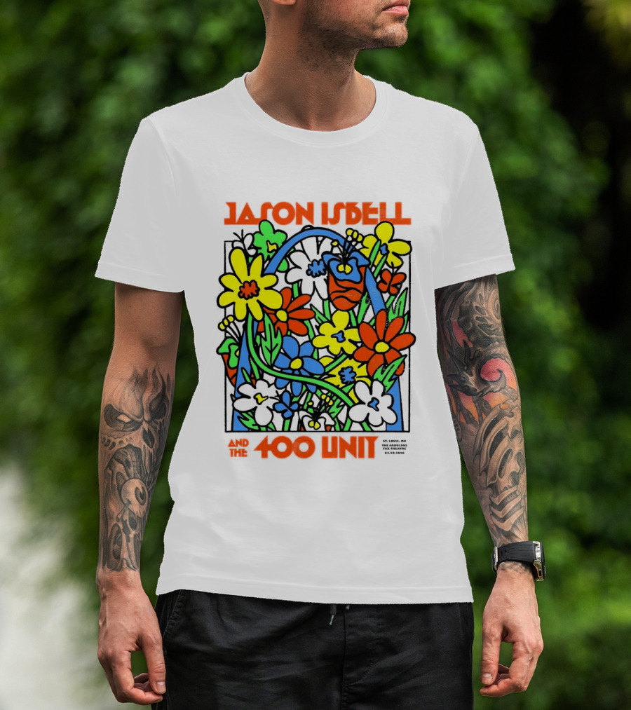 Jason Isbell The 400 Unit St. Louis Fabulous Fox Theatre April 29 2026 Flower Arch T-Shirt