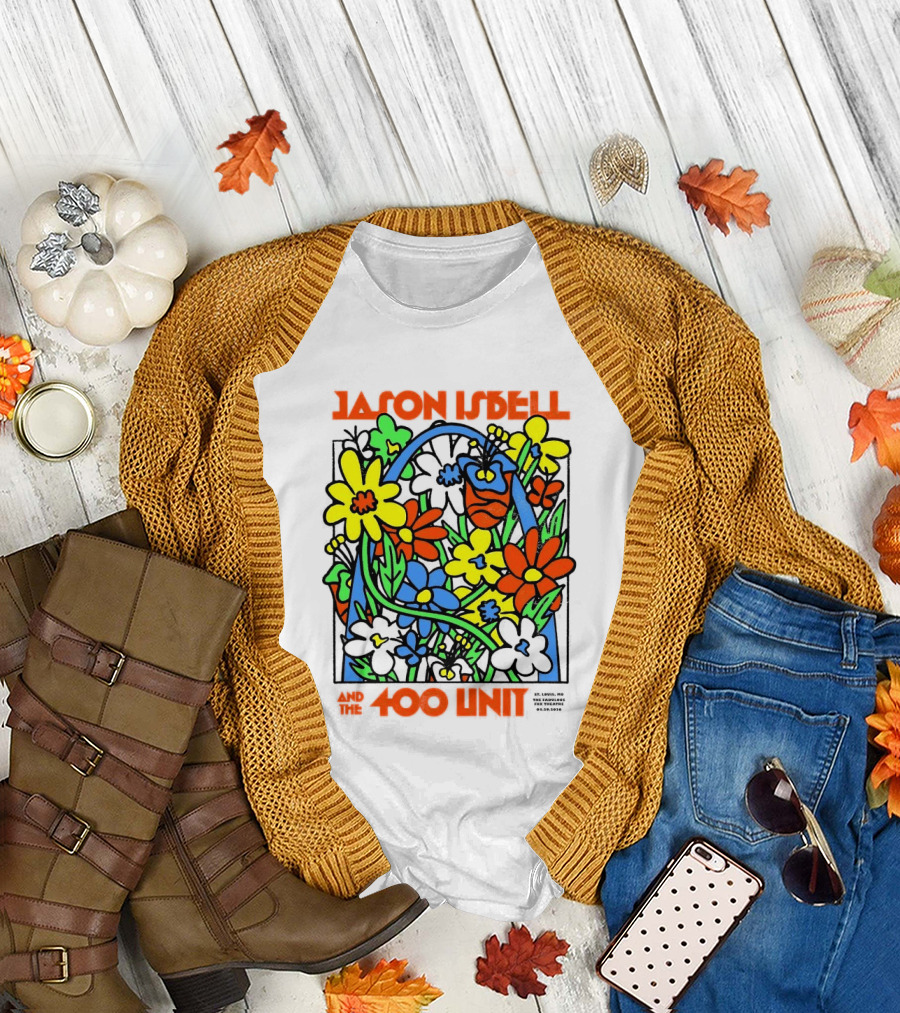 Jason Isbell The 400 Unit St. Louis Fabulous Fox Theatre April 29 2026 Flower Arch T-Shirt