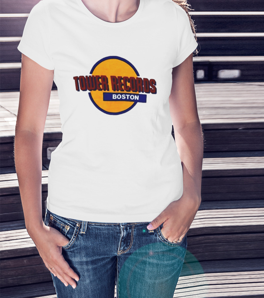 Tower Records Boston Vintage Circle T-Shirt