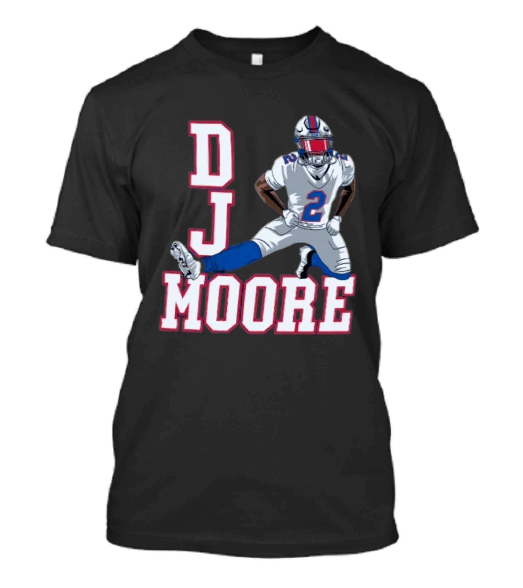 DJ Moore Buffalo Football Jersey Number 2 Athletic Pose T-Shirt
