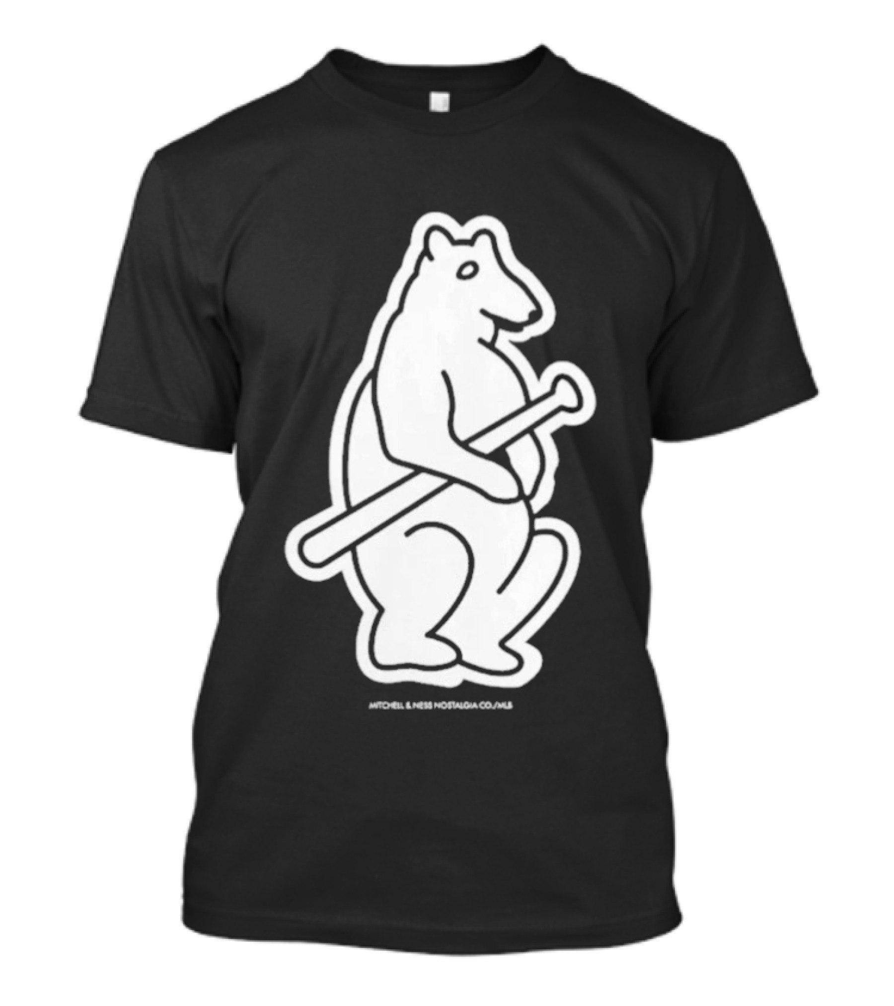 Chicago Cubs Mitchell & Ness Vintage Bear With Bat T-Shirt