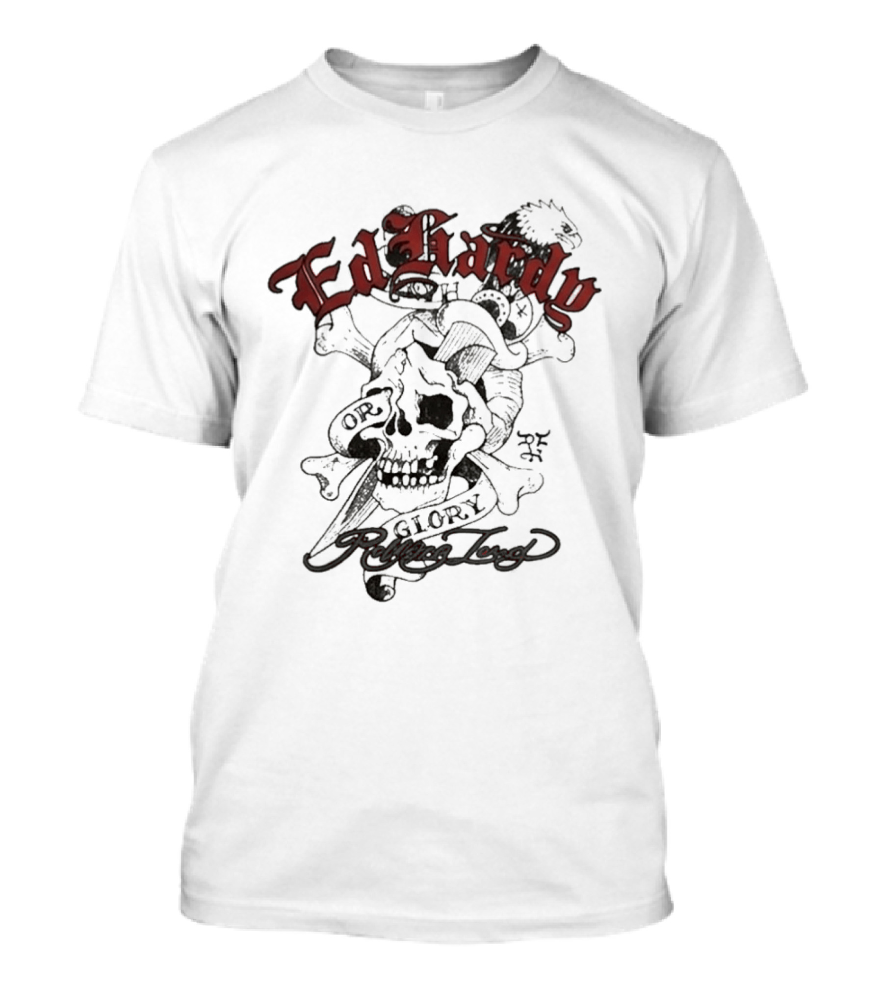 Ed Hardy Rolling Loud Festival 2026 Death Glory Thermal Skull T-Shirt