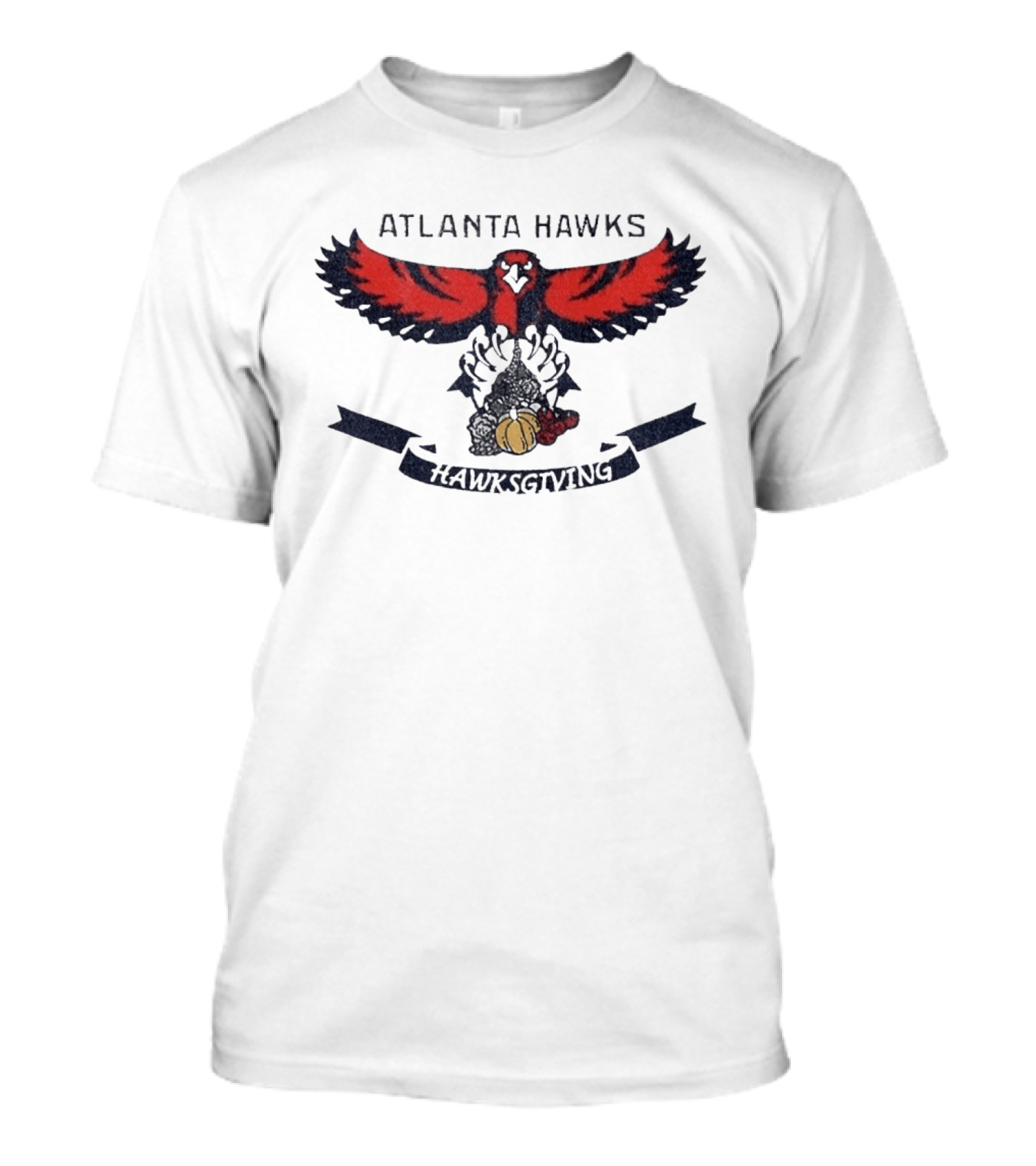 Atlanta Hawks Hawksgiving Thanksgiving Basketball Celebration T-Shirt