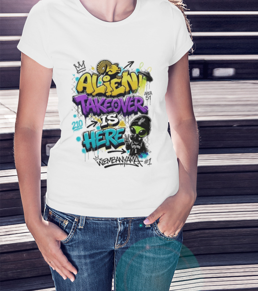 Alien Takeover Is Here Wembanyama T-Shirt