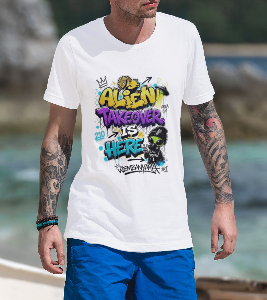 Alien Takeover Is Here Wembanyama T-Shirt