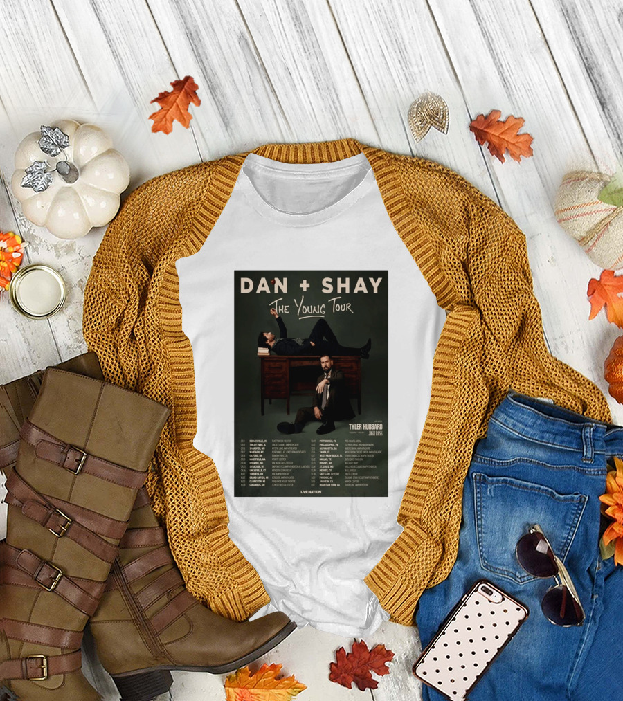 Dan Shay The Young Tour 2026 Tyler Hubbard Josh Ross Live Nation T-Shirt