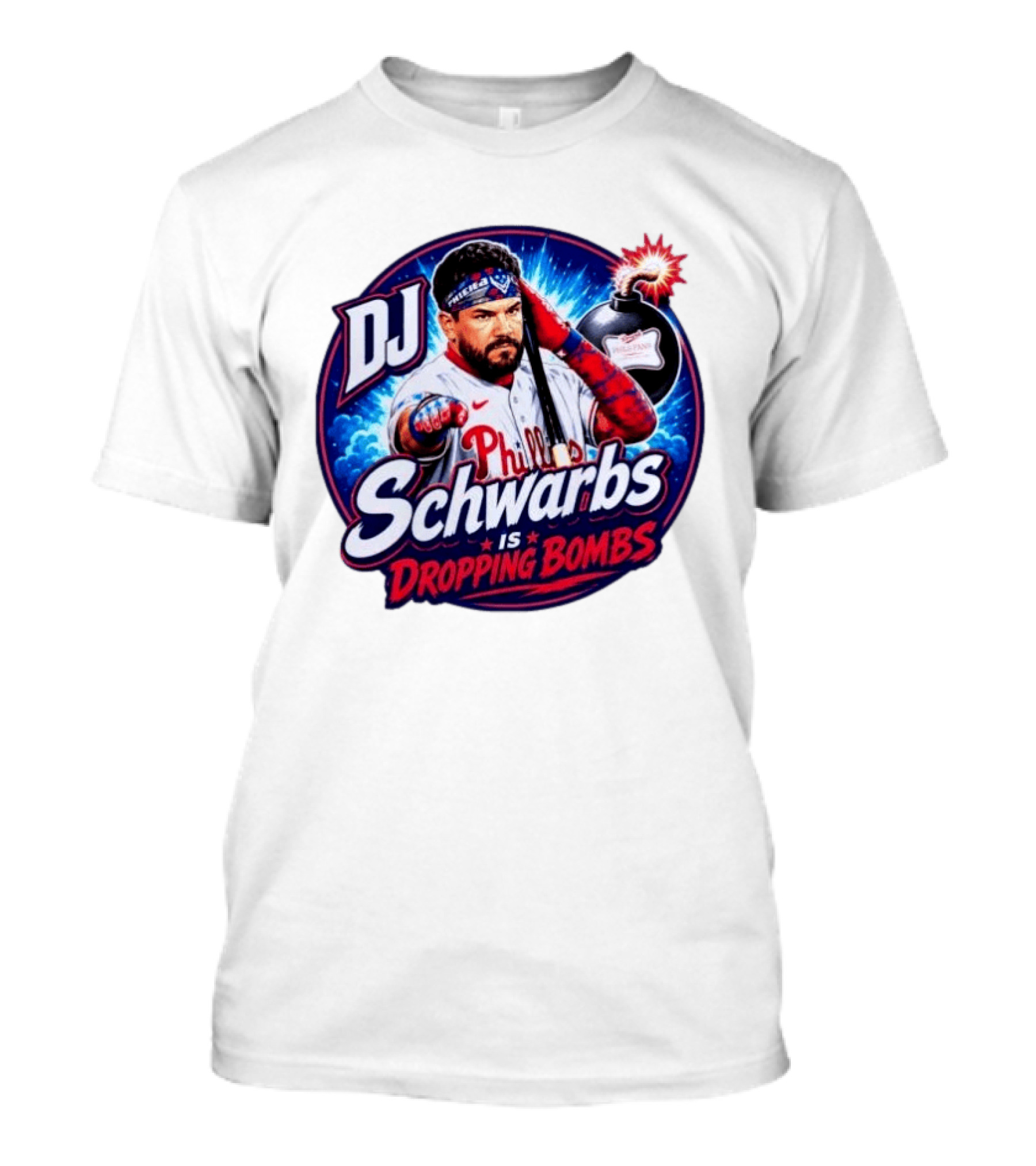 DJ Schwarbs Phillies Dropping Bombs T-Shirt